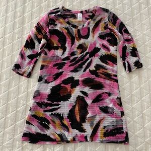 La Palapa Women’s L Swim Coverup Black, Pink, White, yellow